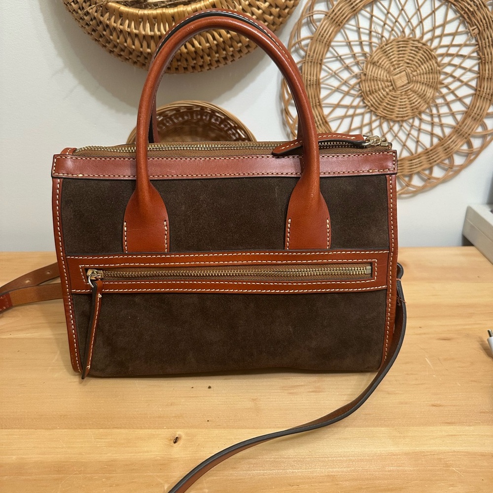 Dooney&Bourke Suede Small Satchel - Picture 3 of 8